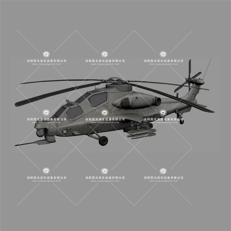 六盘水武装直升机3D模型